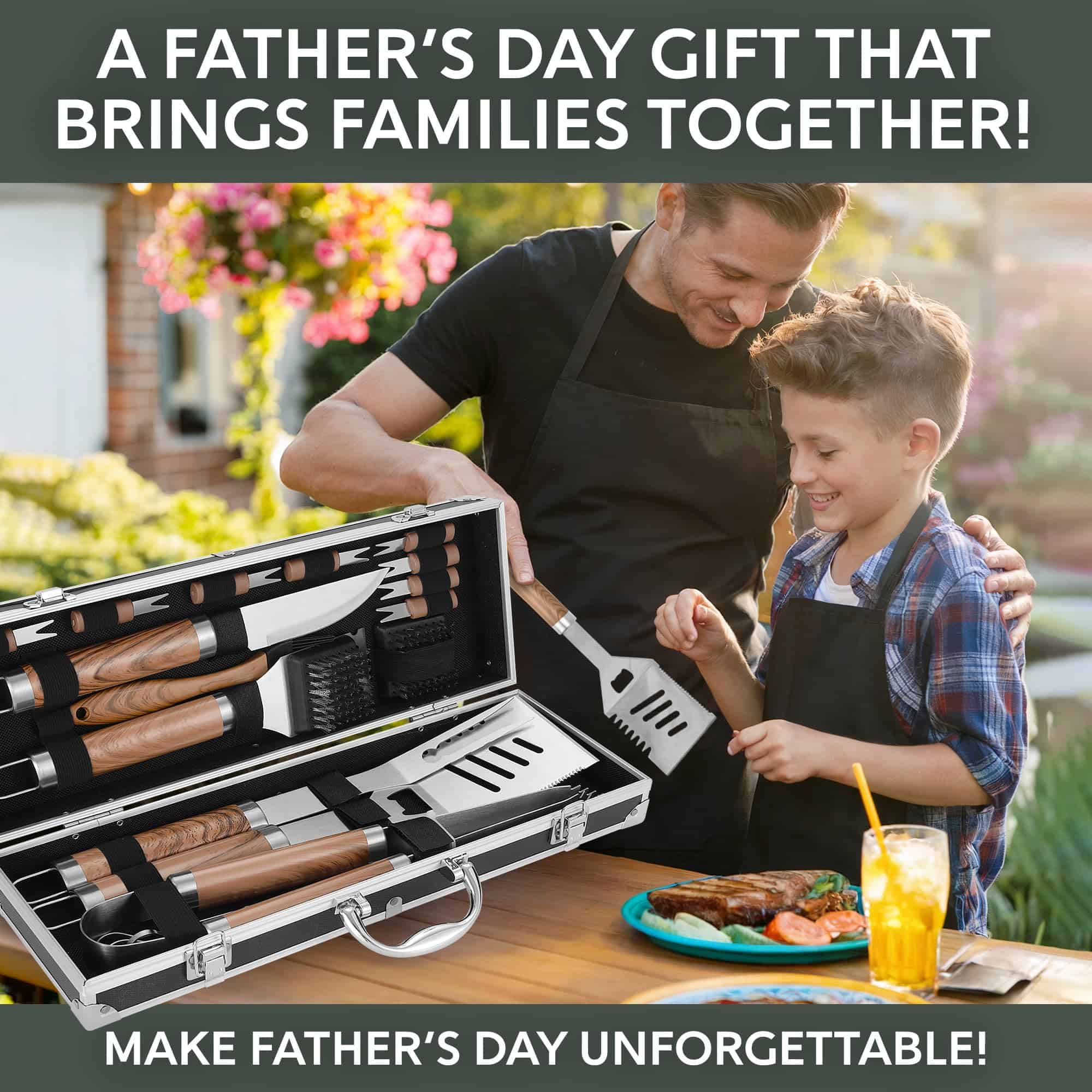 Juego de accesorios para parrilla Kaluns, Regalos para papá - Imagen 3