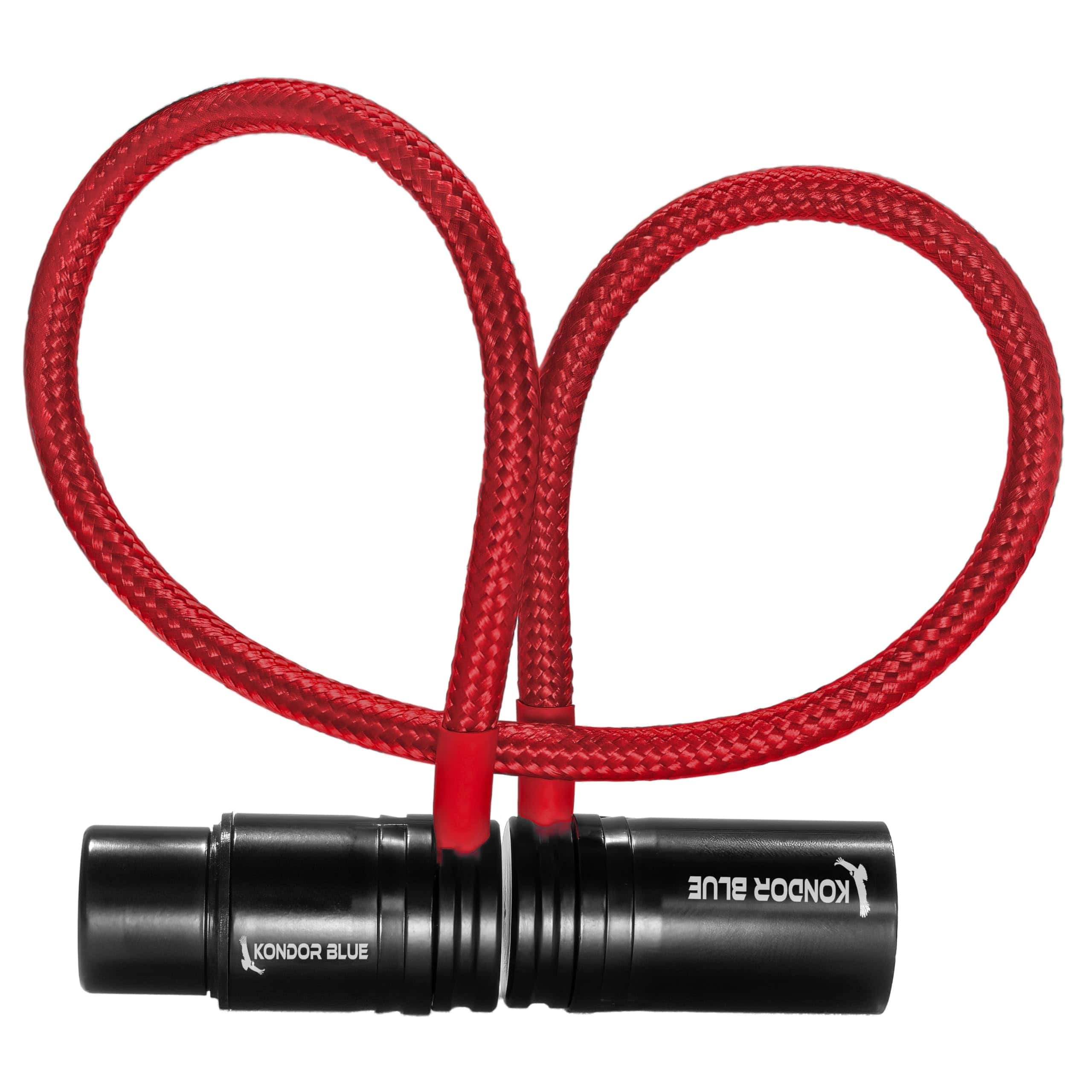 KONDOR BLUE | Cable XLR Recto de Bajo Perfil de 16 pulgadas - Imagen 4