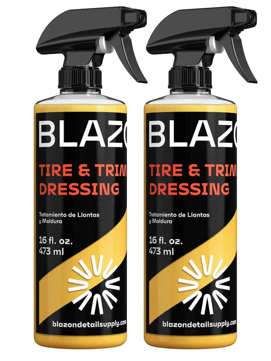 BLAZON Tire & Trim Dressing Spray - Brillo extremadamente