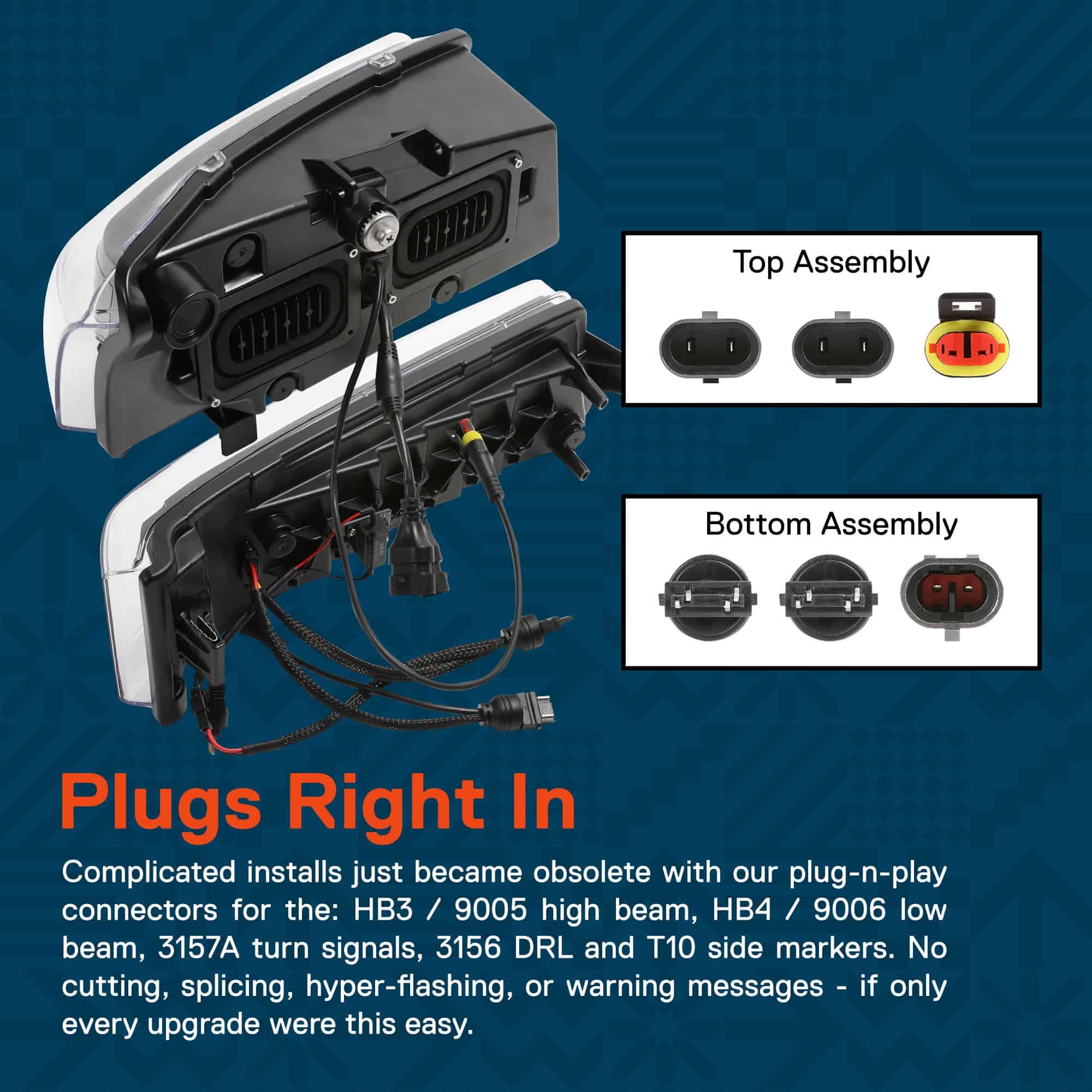 Ensamblaje de faros LED TRUE MODS de repuesto para lámpara - Imagen 7
