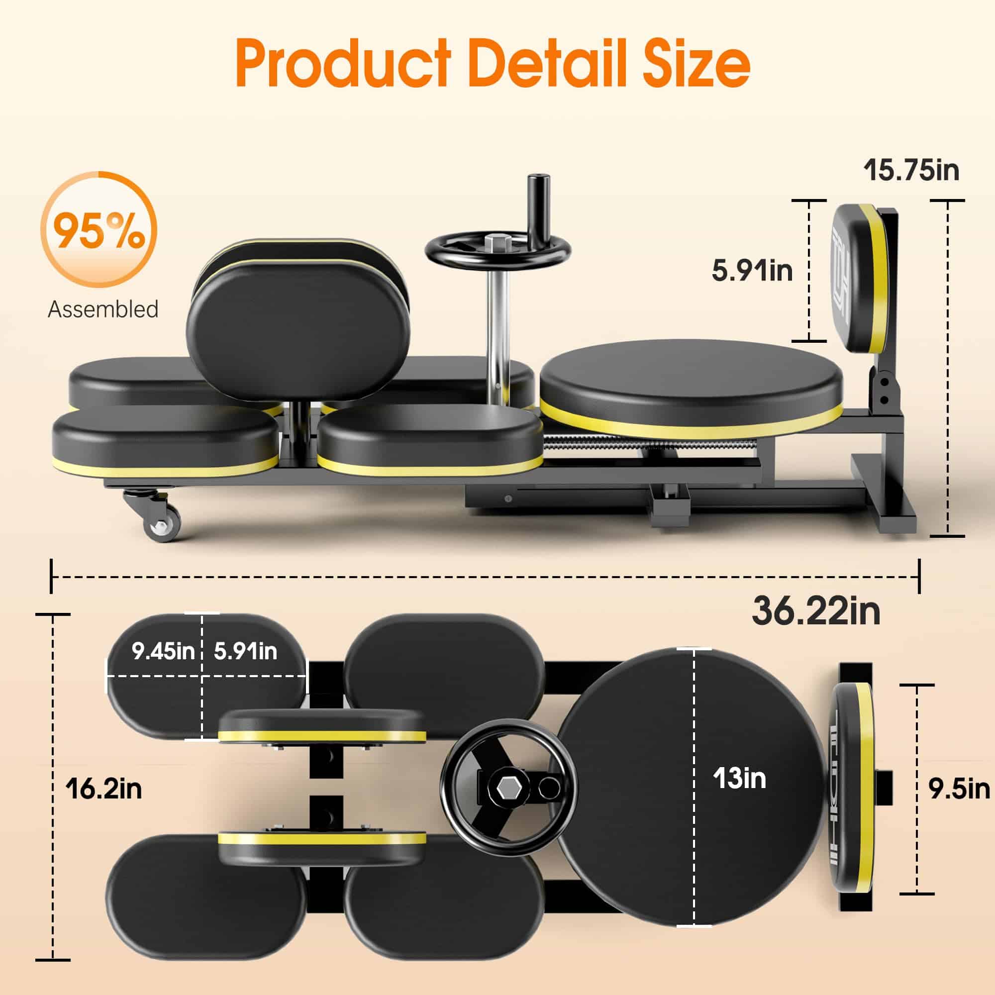 Máquina para estirar piernas TDH, equipo ajustable de - Imagen 6