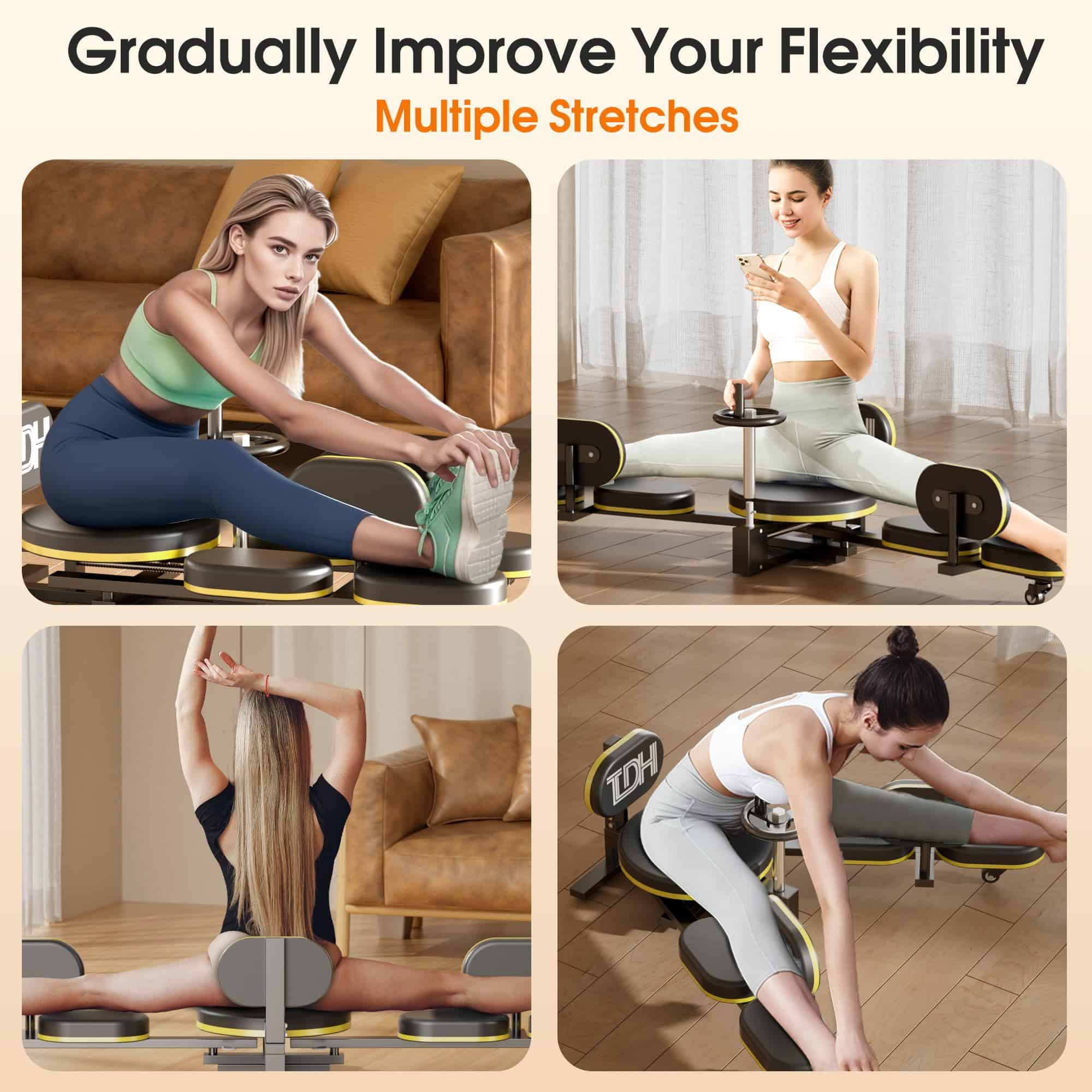 Máquina para estirar piernas TDH, equipo ajustable de - Imagen 9