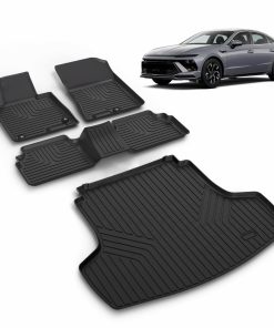 VOUKIY Juego de Tapetes para Piso de Automóvil Todo Clima