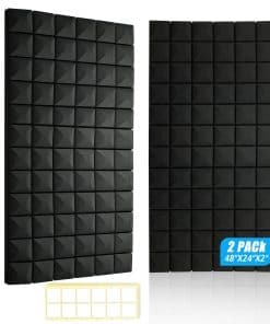 Paneles de Espuma Acústica HWLIYUTAI 2 Pack 48"x24"x2" -