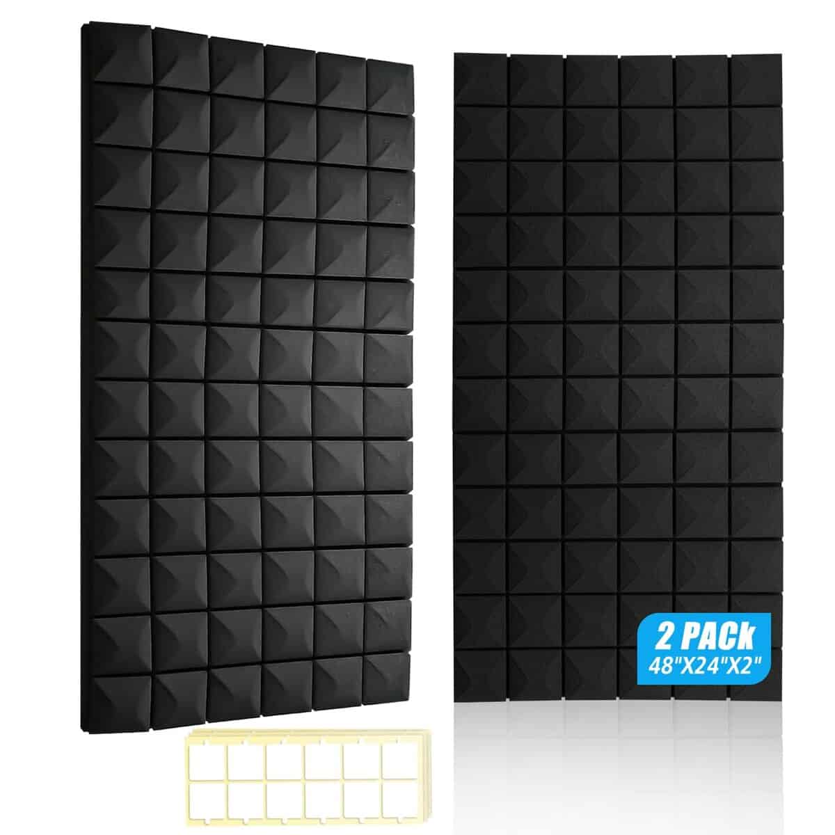 Paneles de Espuma Acústica HWLIYUTAI 2 Pack 48"x24"x2" -
