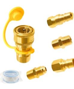 Juego de Conexiones Rápidas de Gas Natural de 3/8 de