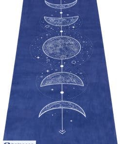 Tapete de Yoga 5mm Antideslizante de Gamuza y TPE - Azul