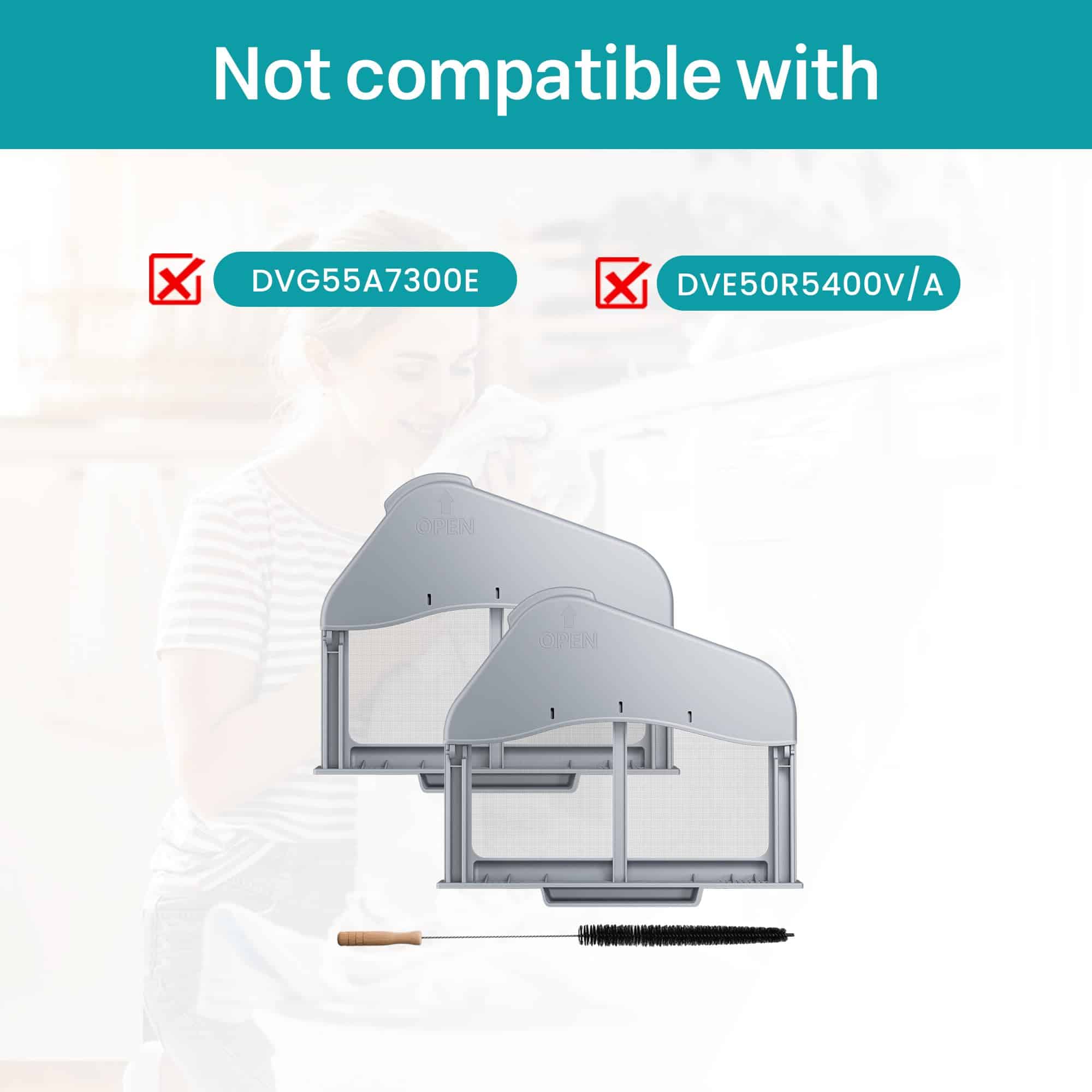 2 Pack Filtro de Pelusa para Secadora Reemplazo DC97-16742A - Imagen 5