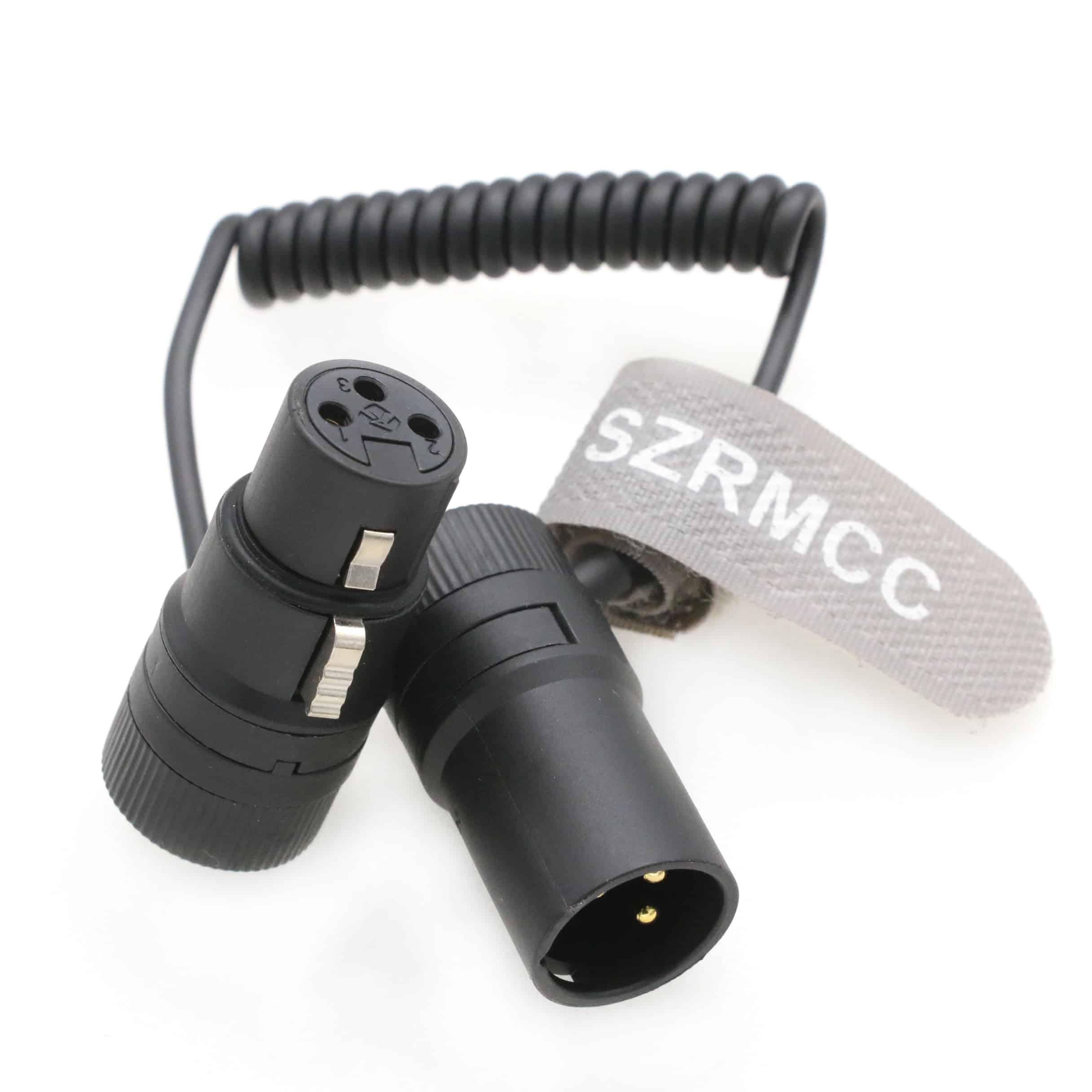 Cable en ángulo recto macho a hembra XLR de 3 pines de - Imagen 4