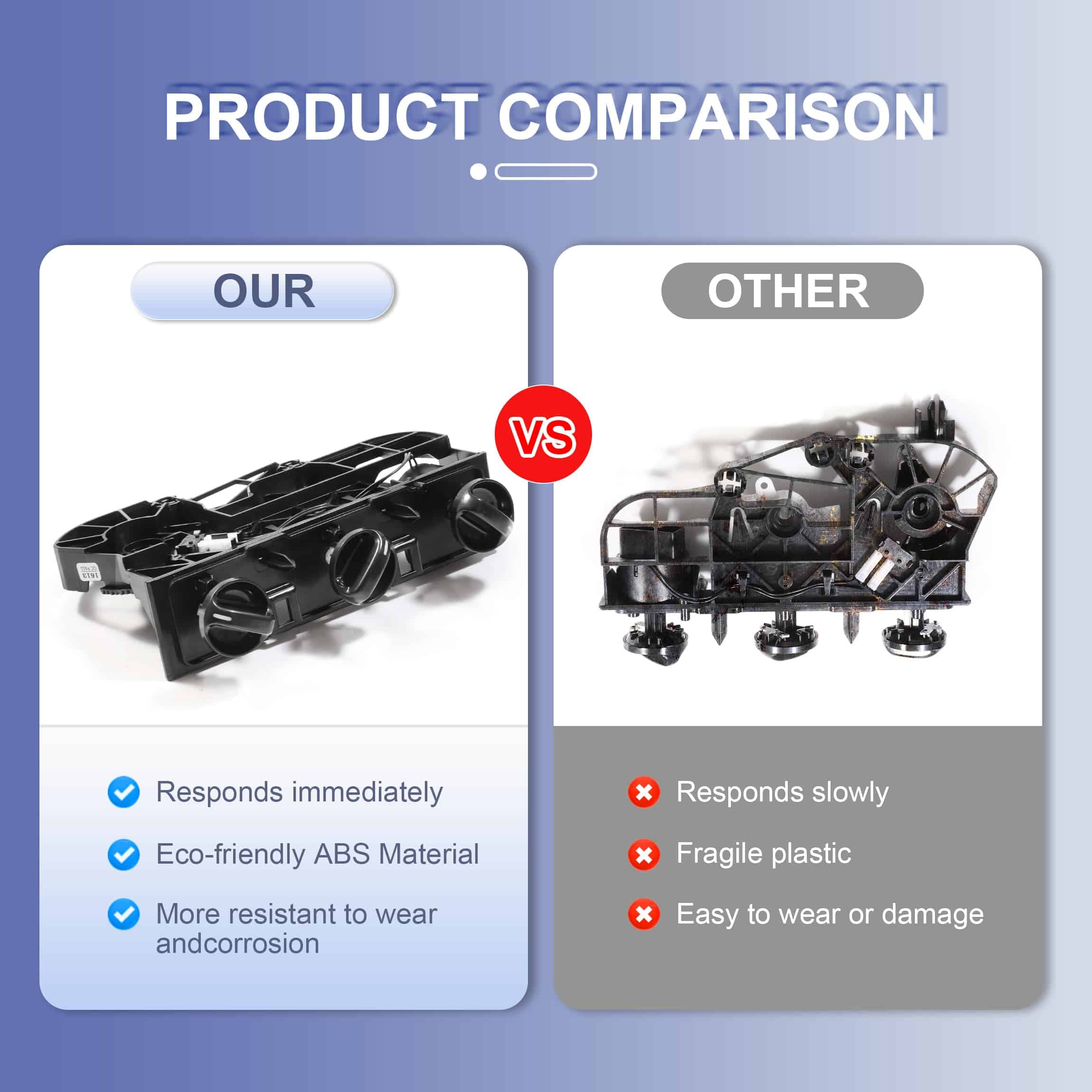 Conjunto de interruptor de control de clima de calefacción - Imagen 7