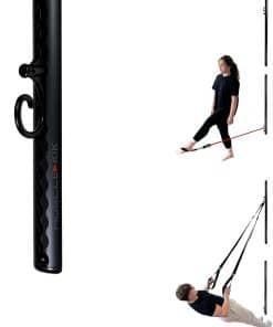 Sistema de Anclaje de Fitness de Pared -Negro