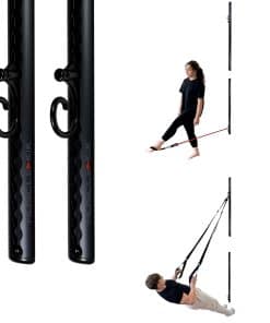 Sistema de Anclaje de Fitness de Pared -Negro