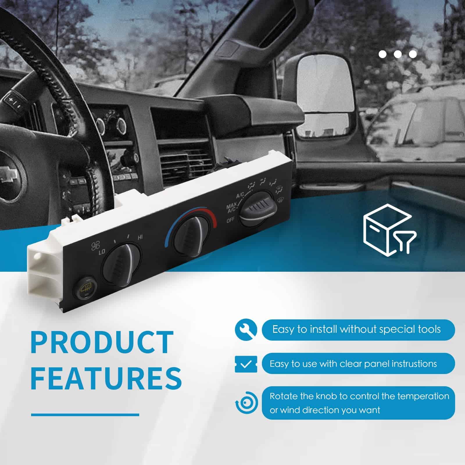 Panel de control del aire acondicionado y calefacción de - Imagen 7
