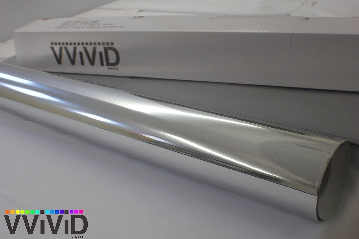 Pelicula Adhesiva de Vinilo Cromado Plata Brillante VViViD - Imagen 4
