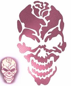 Calcomanía Reflectante de Calavera con Rosa customTAYLOR33