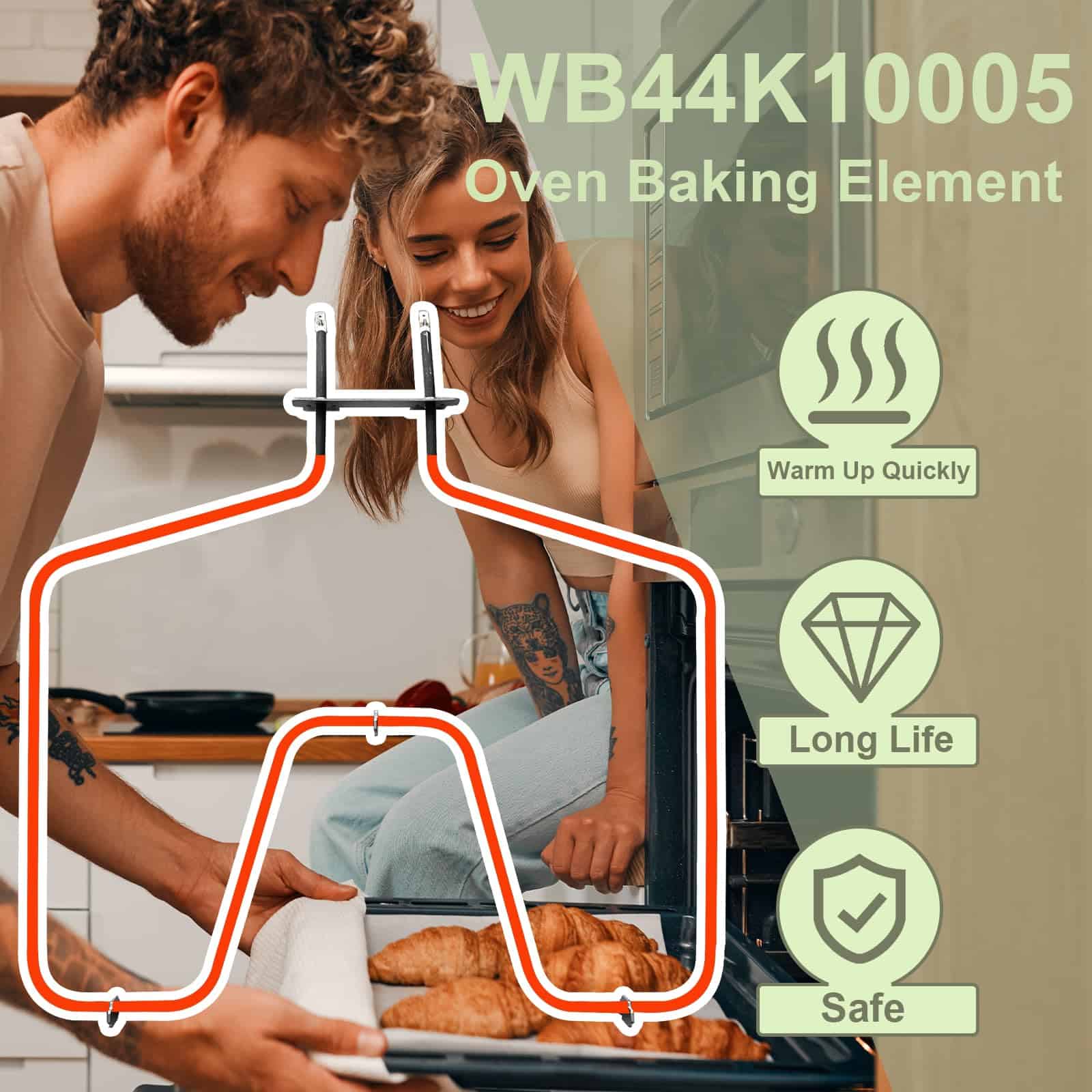 Elemento Calefactor para Horno GdTenyuanHeki WB44k10005 - Imagen 6