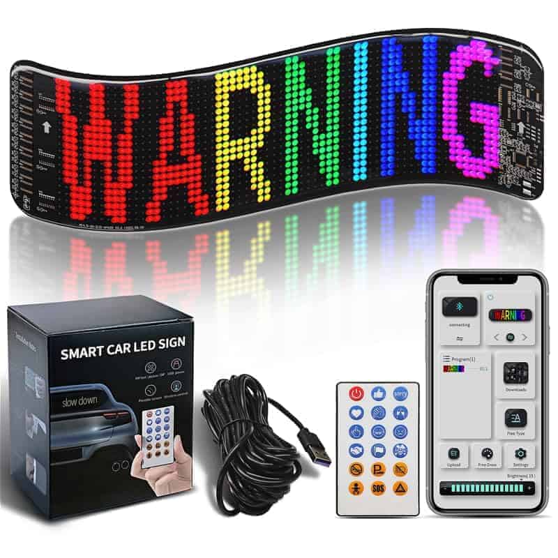 Luz de Ojos del Diablo para Autos, Pantalla de LED