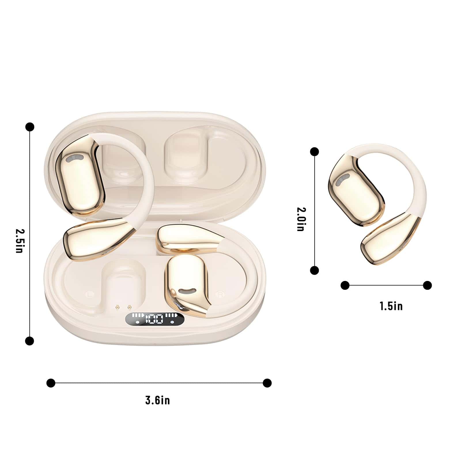 Auriculares Hxswkk AI Translation para Viajes de Negocios, - Imagen 3