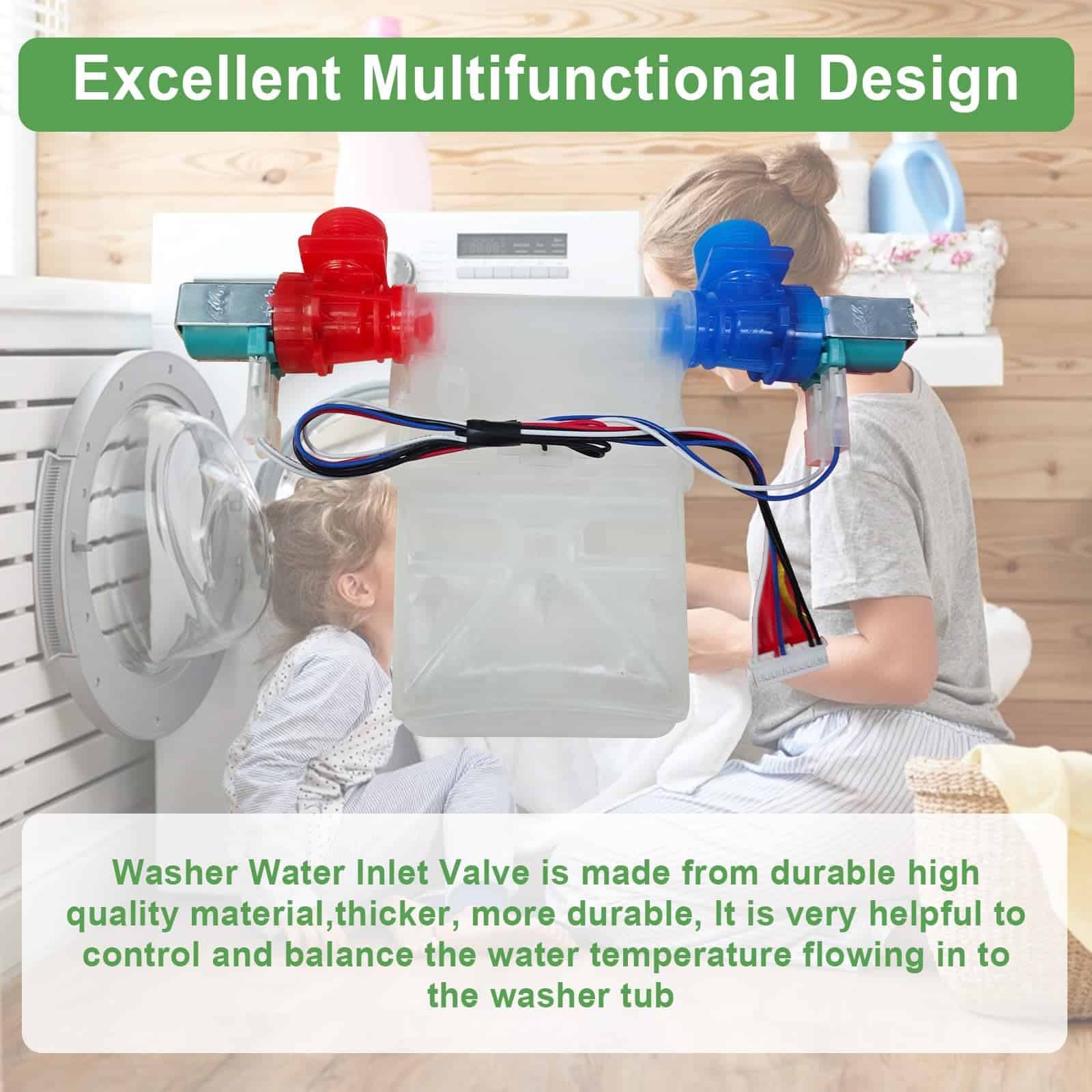 Válvula de entrada de agua W10683603 de repuesto para - Imagen 8