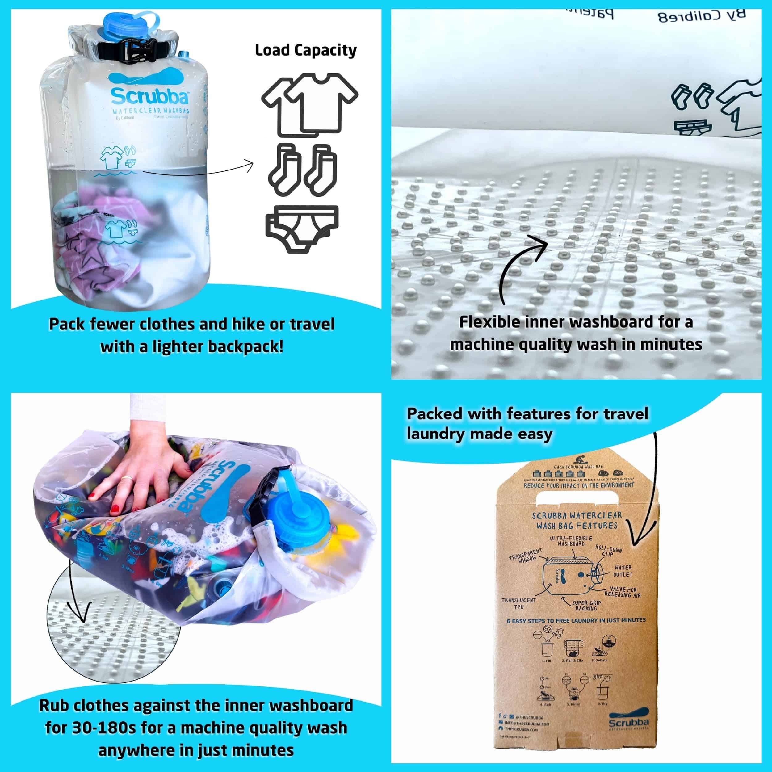 Kit de Lavado y Secado Scrubba Waterclear - Sistema - Imagen 5