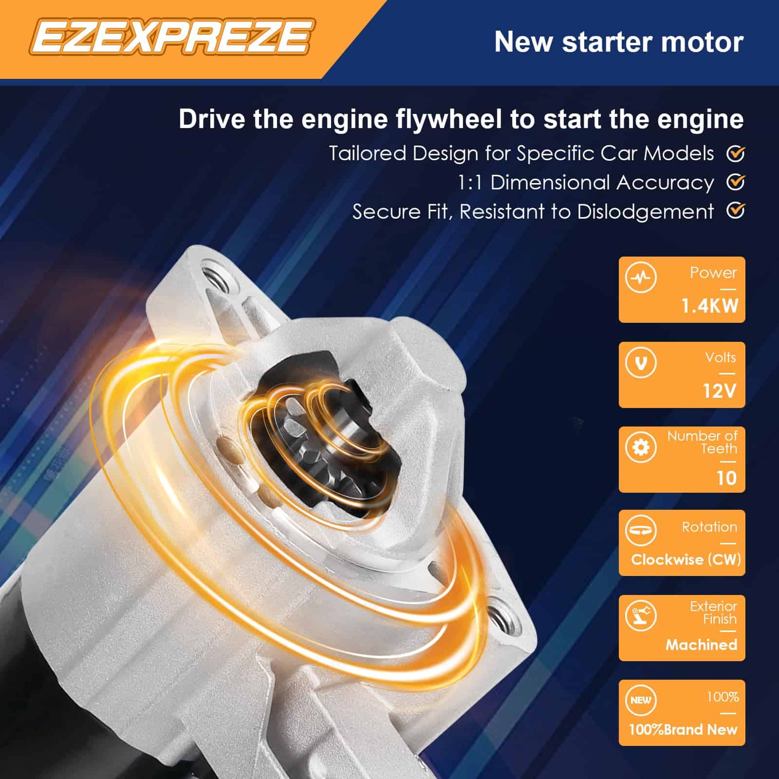 17948N Ezexpreze Motor de Arranque Compatible con Dodge Ram - Imagen 4