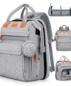 Bolso cambiador para bebé, mochila con mesa de cambio,