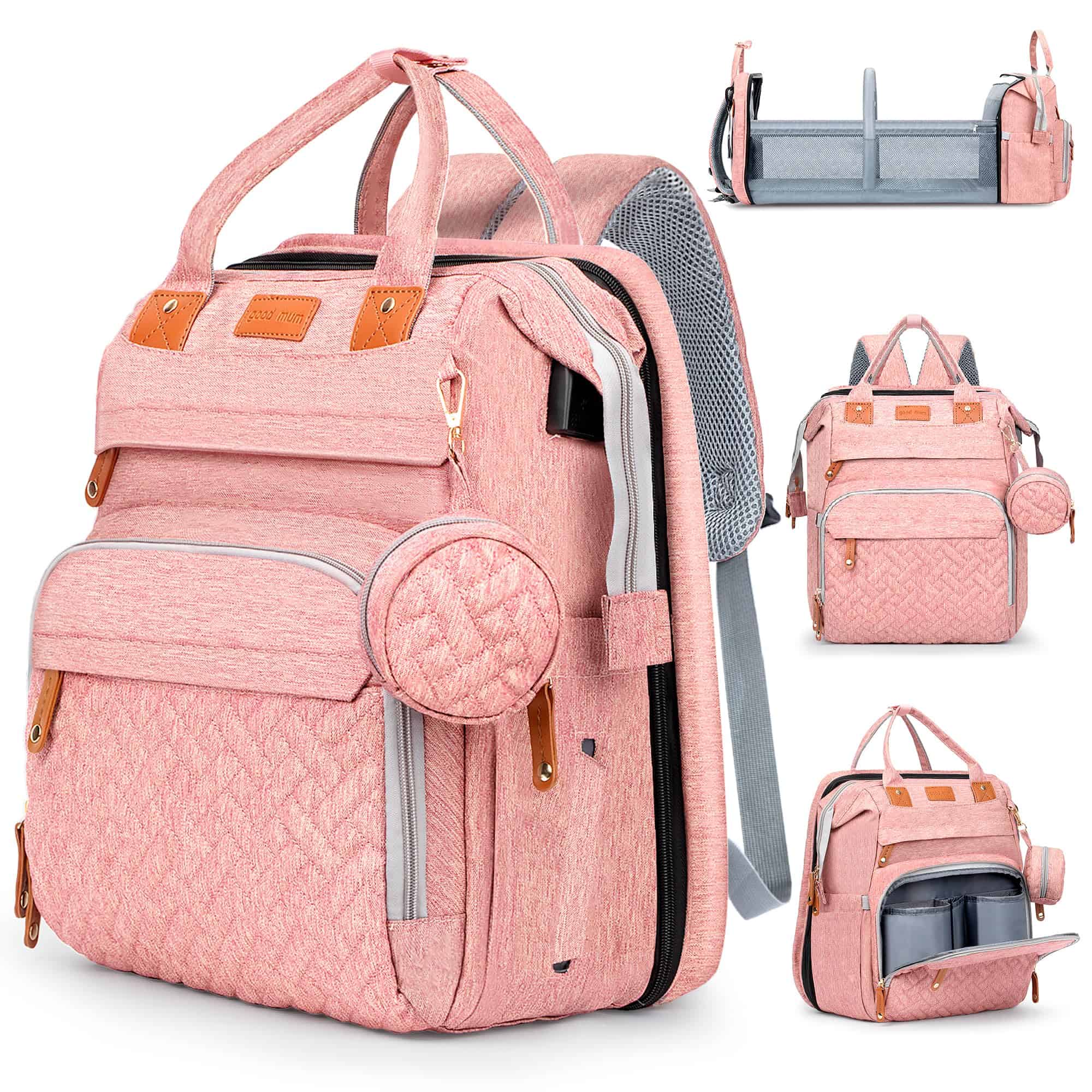 Mochila para pañales JOYCE, con estación de cambio de