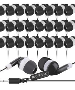 JustJamz Bulk Earbuds 100 Pack | Audífonos Intraurales con