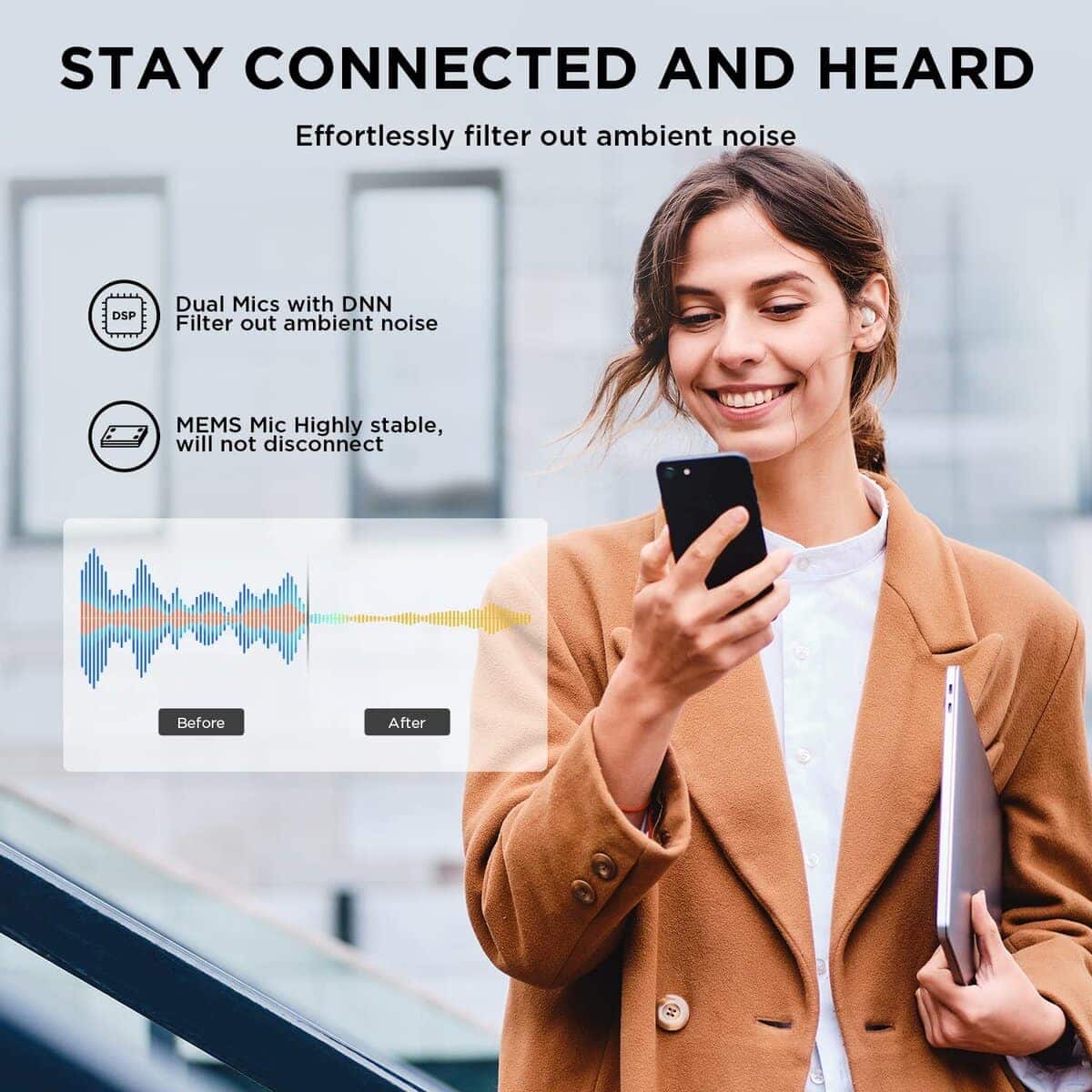 1MORE Active Noise Cancelling Earbuds - ComfoBuds Mini - Imagen 6