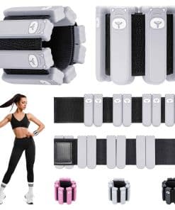 Conjunto de Pesas de Muñeca y Tobillo LMTrystFit, -Gris