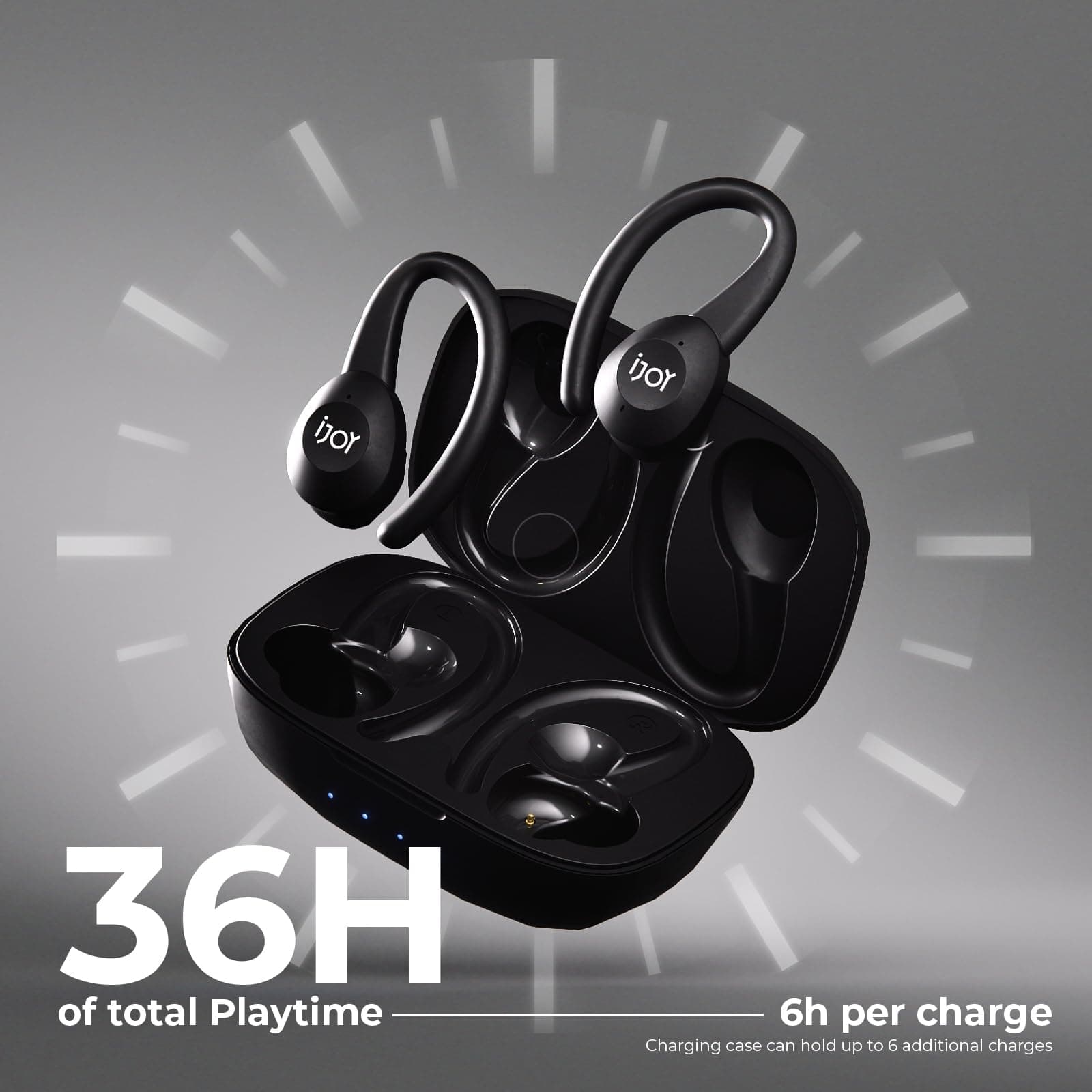 Audífonos Inalámbricos iJoy Running con Estuche de Carga + - Imagen 4