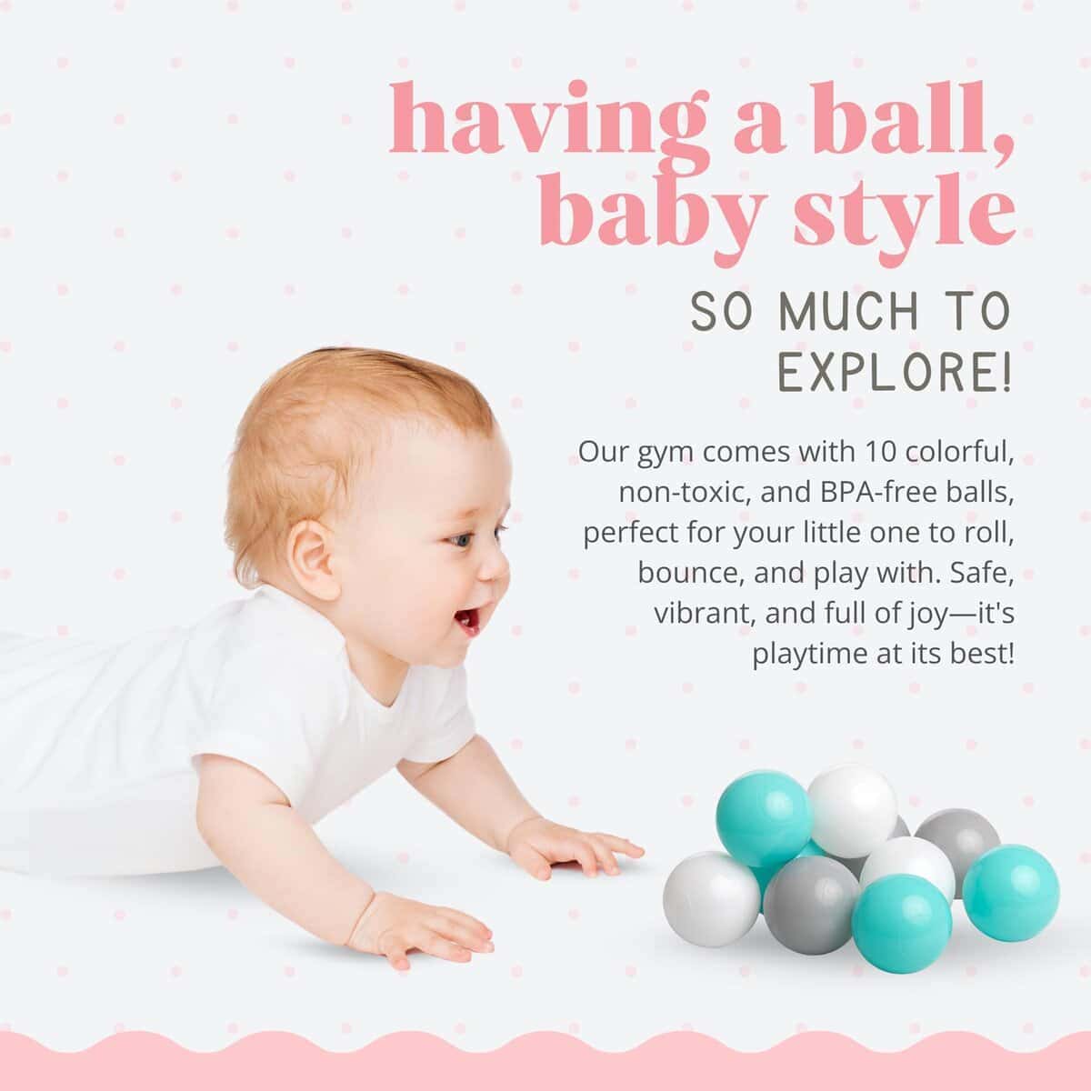 Gimnasio de Juego para Bebés TODDLETUFF, Alfombra de - Imagen 8