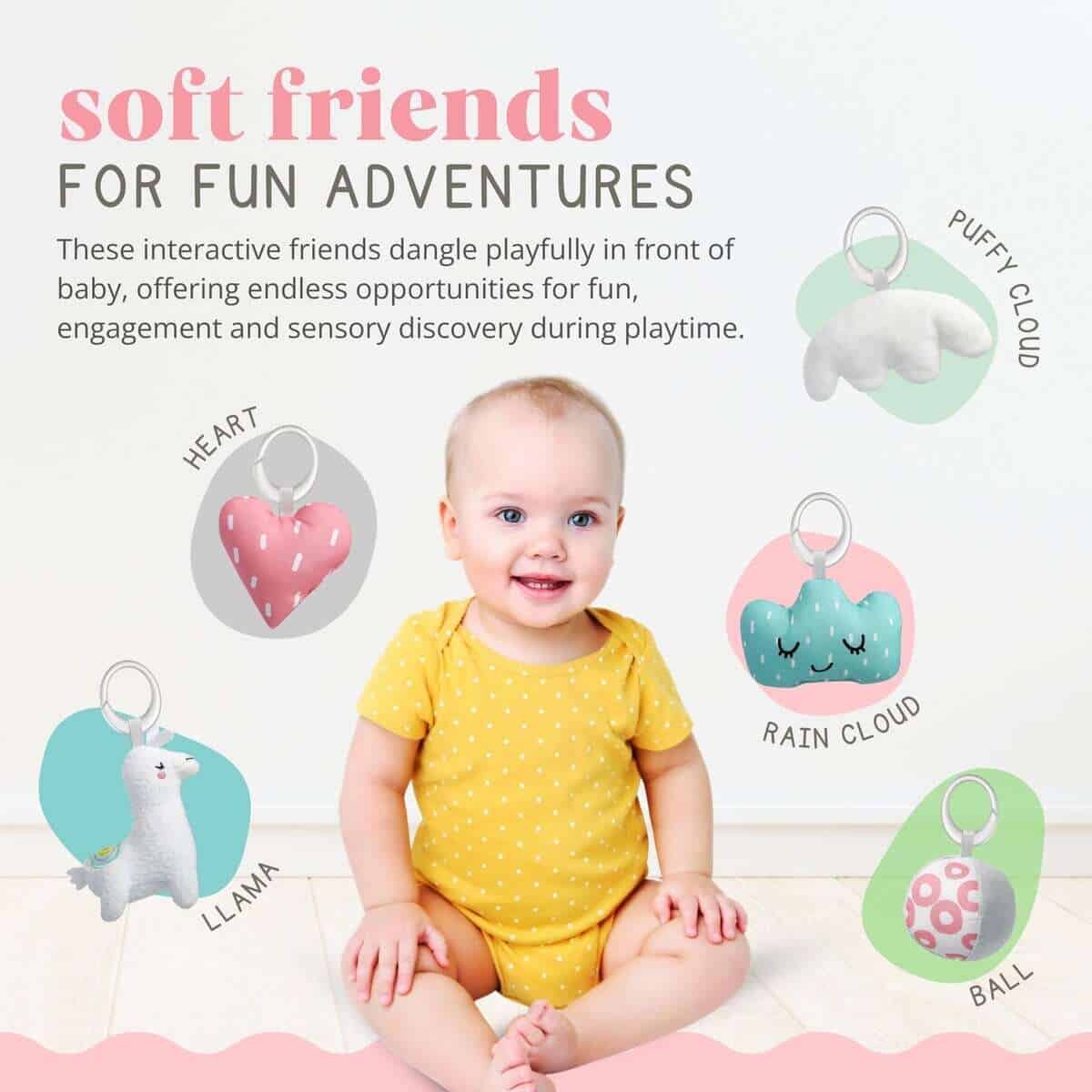 Gimnasio de Juego para Bebés TODDLETUFF, Alfombra de - Imagen 5