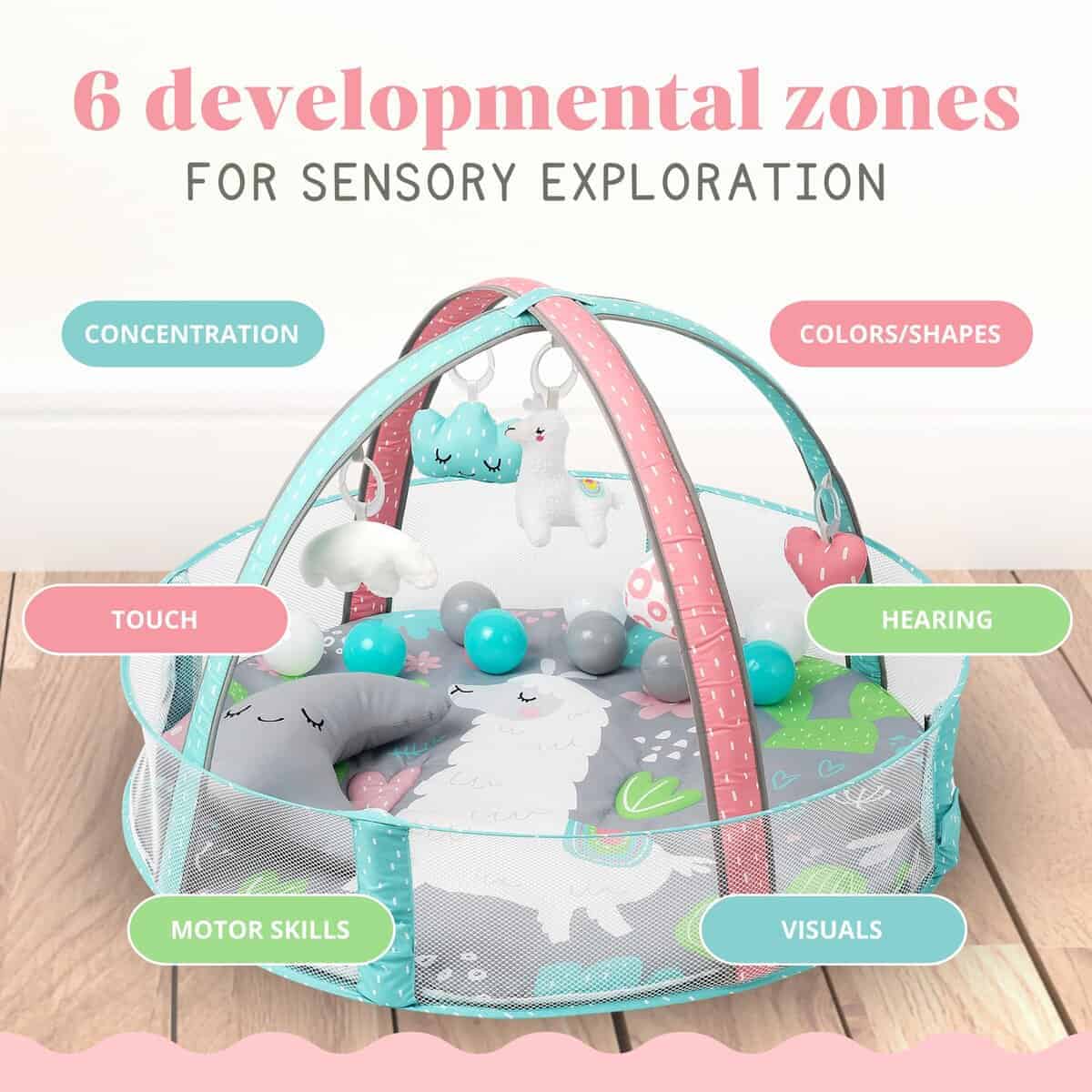 Gimnasio de Juego para Bebés TODDLETUFF, Alfombra de - Imagen 3