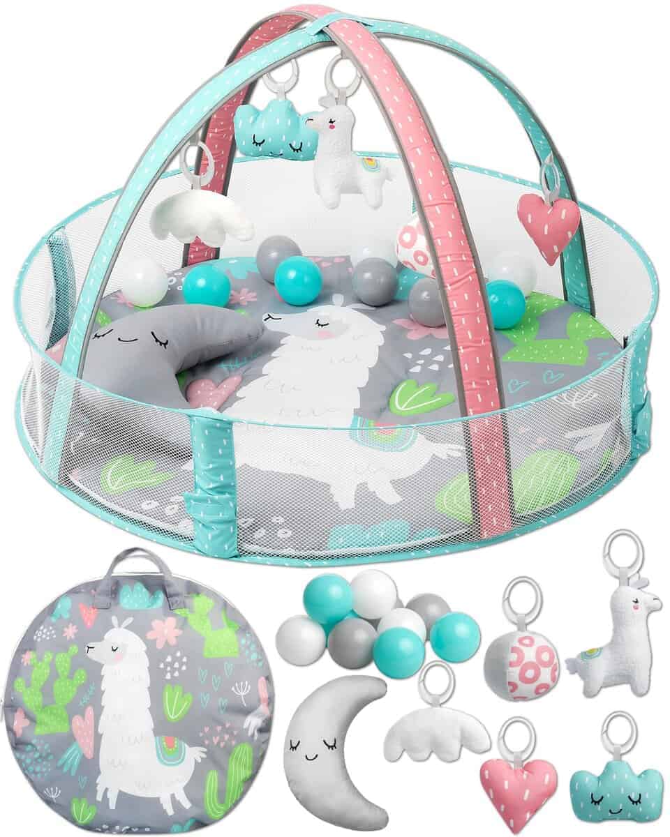 Gimnasio de Juego para Bebés TODDLETUFF, Alfombra de