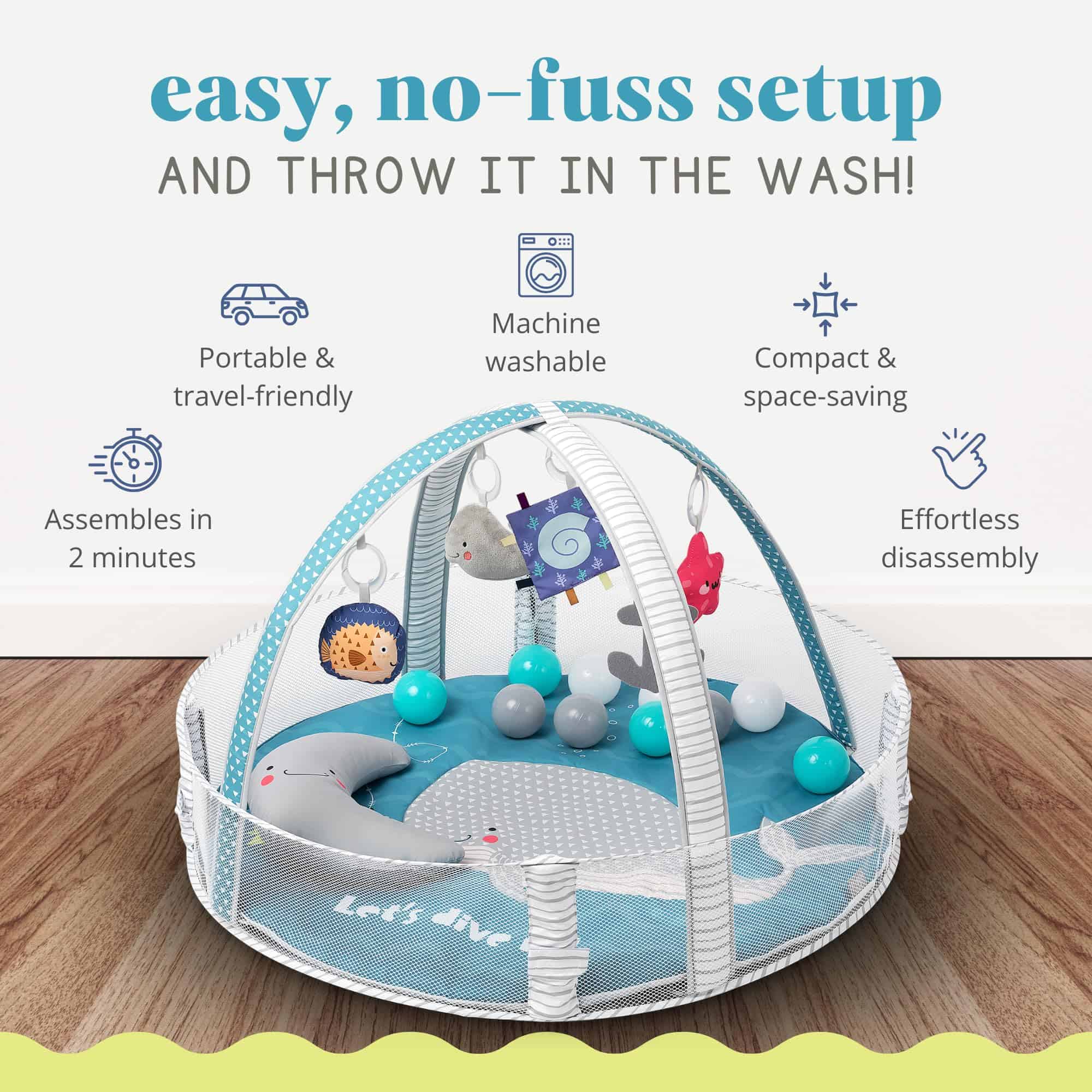 Gimnasio de Juegos para Bebés TODDLETUFF, Alfombra de - Imagen 6