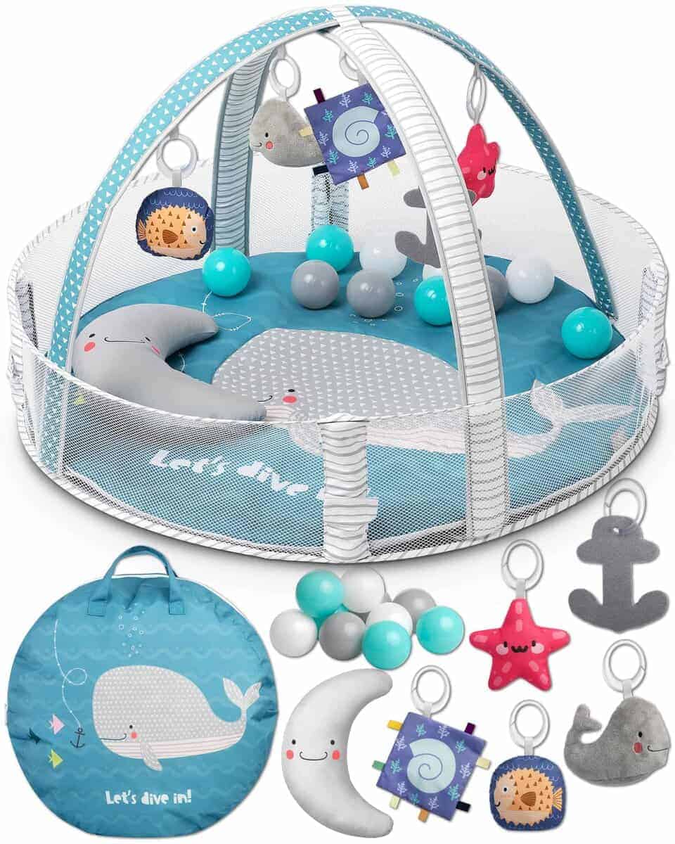 Gimnasio de Juegos para Bebés TODDLETUFF, Alfombra de