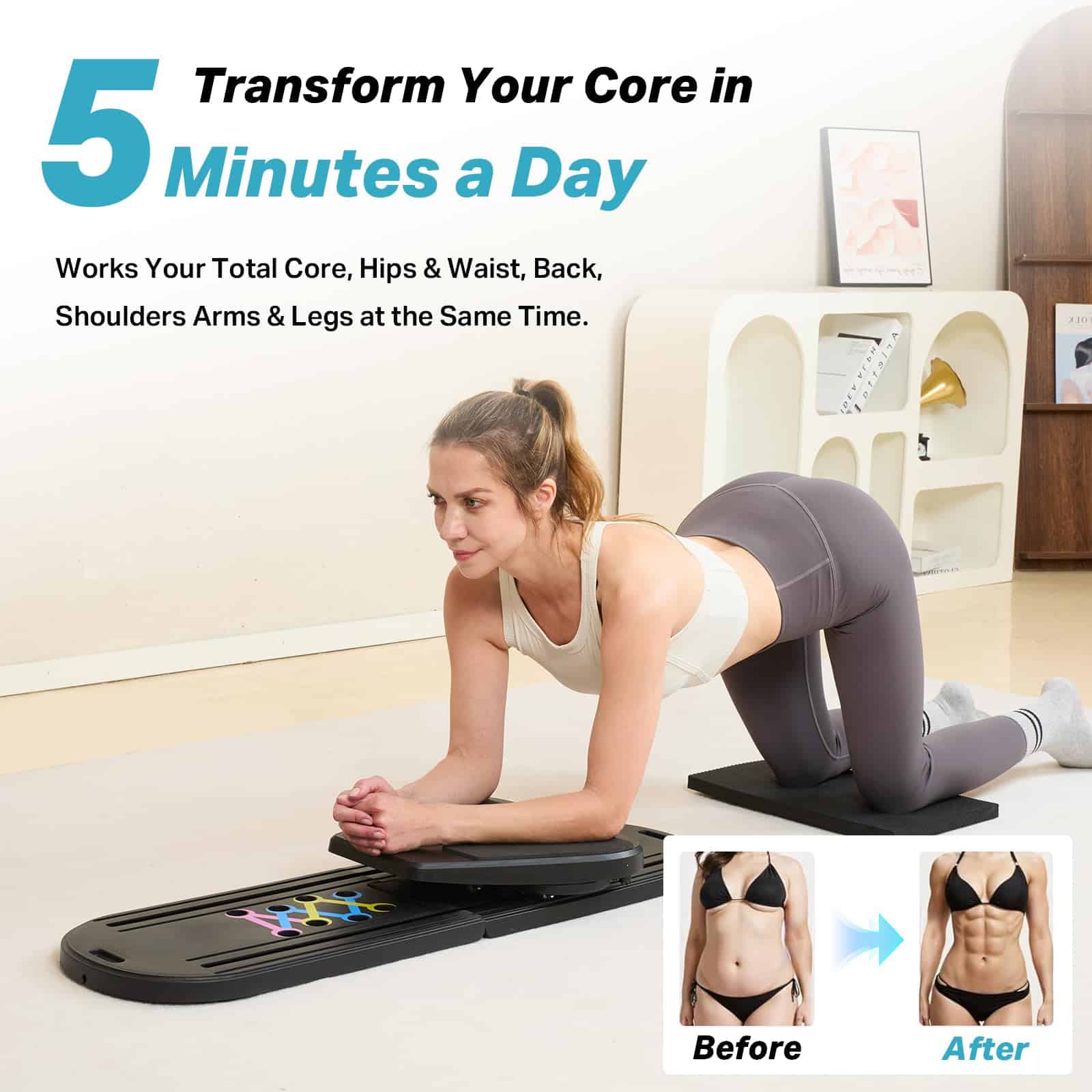 Tablero de Pilates TTFP, Set de Reformador de Pilates, - Imagen 5