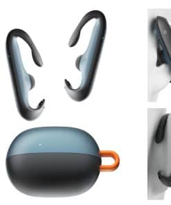 Audífonos de oído abierto con gancho para el oído, graves