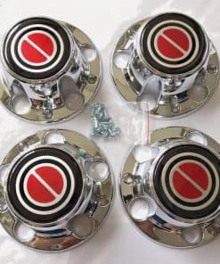 4 Tapas centrales del centro de la llanta cromada para