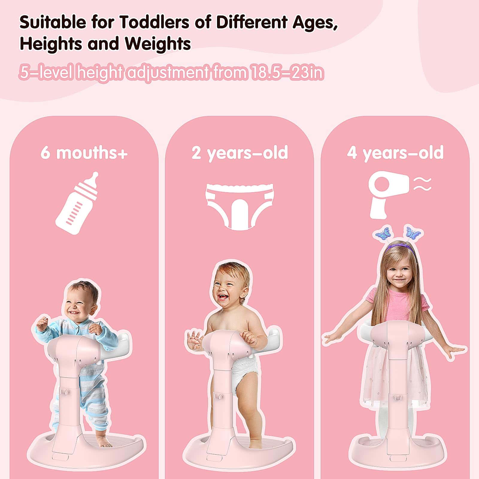 Soporte de Baño Plegable para Bebés, Soporte de Baño - Imagen 4