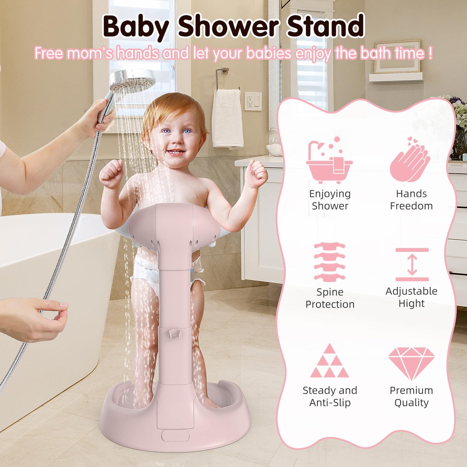 Soporte de Baño Plegable para Bebés, Soporte de Baño - Imagen 3