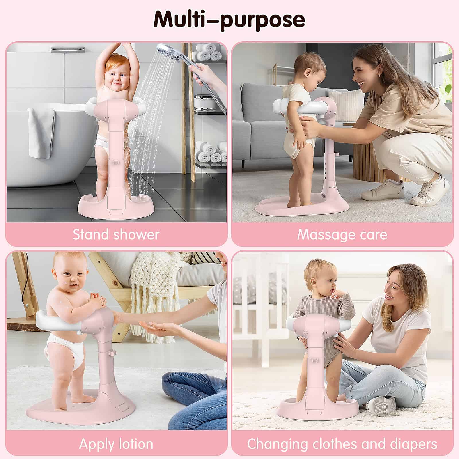 Soporte de Baño Plegable para Bebés, Soporte de Baño - Imagen 5