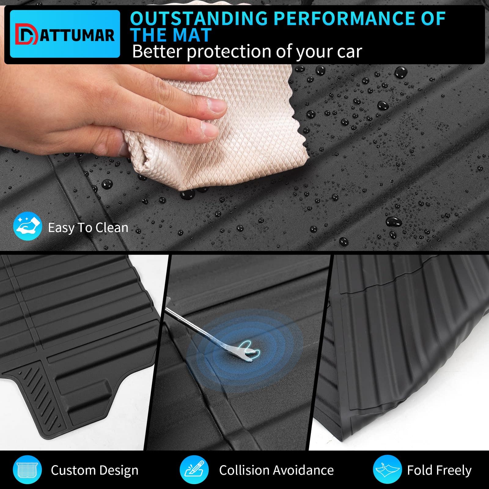 Tapete de cama de camioneta y tapete de portón trasero - Imagen 4