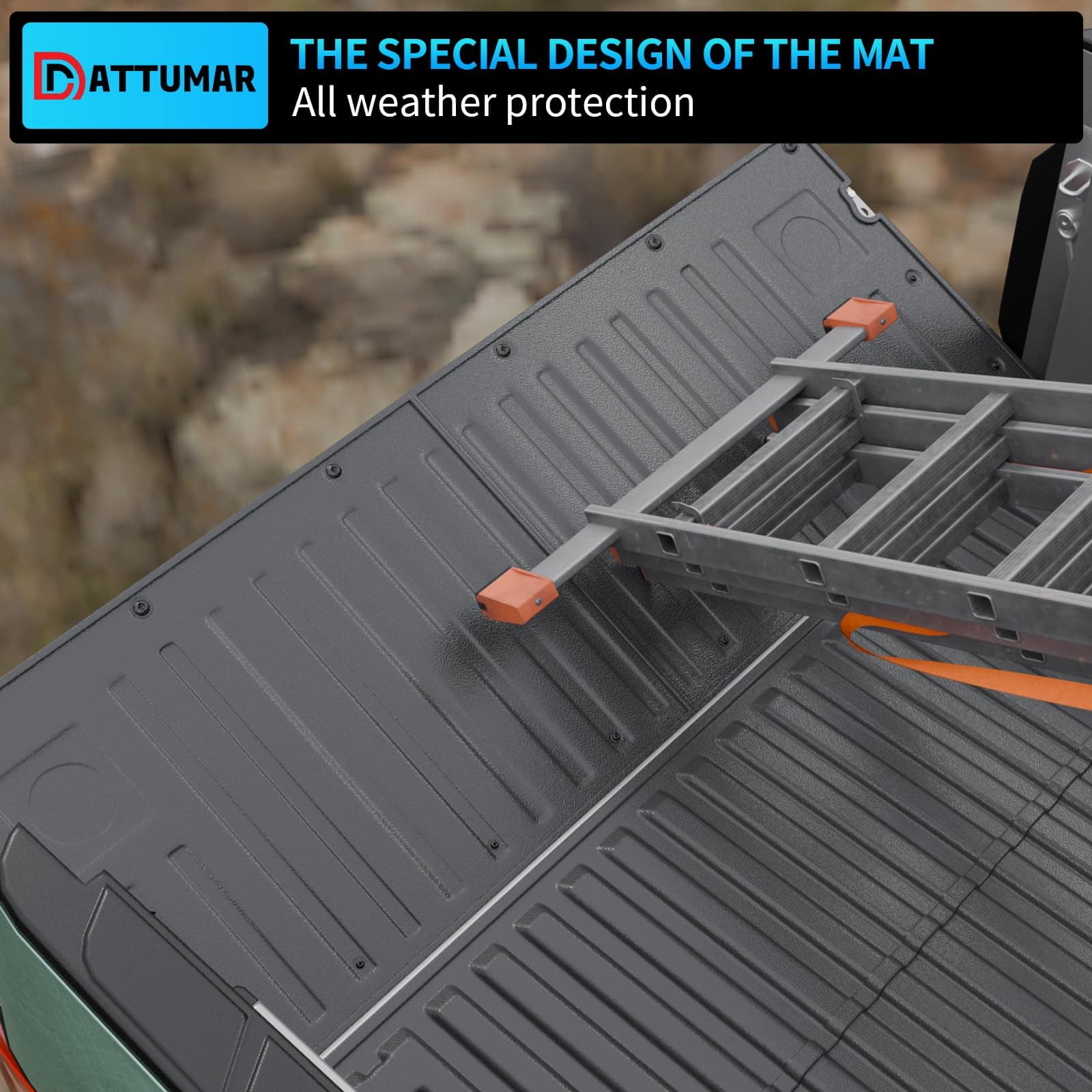 Tapete para cama de camioneta y tapete de portón trasero - Imagen 7