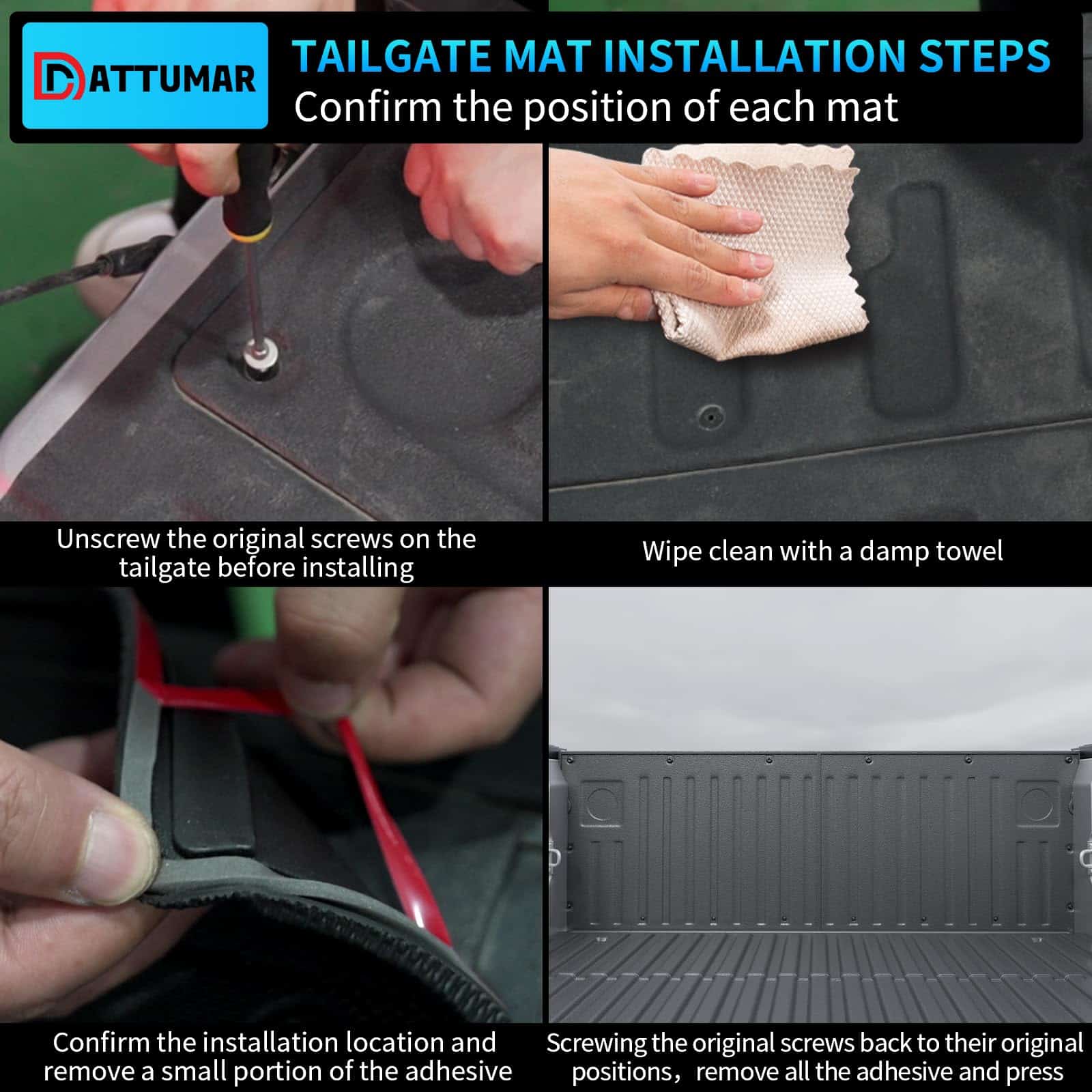 Tapete para cama de camioneta y tapete de portón trasero - Imagen 5