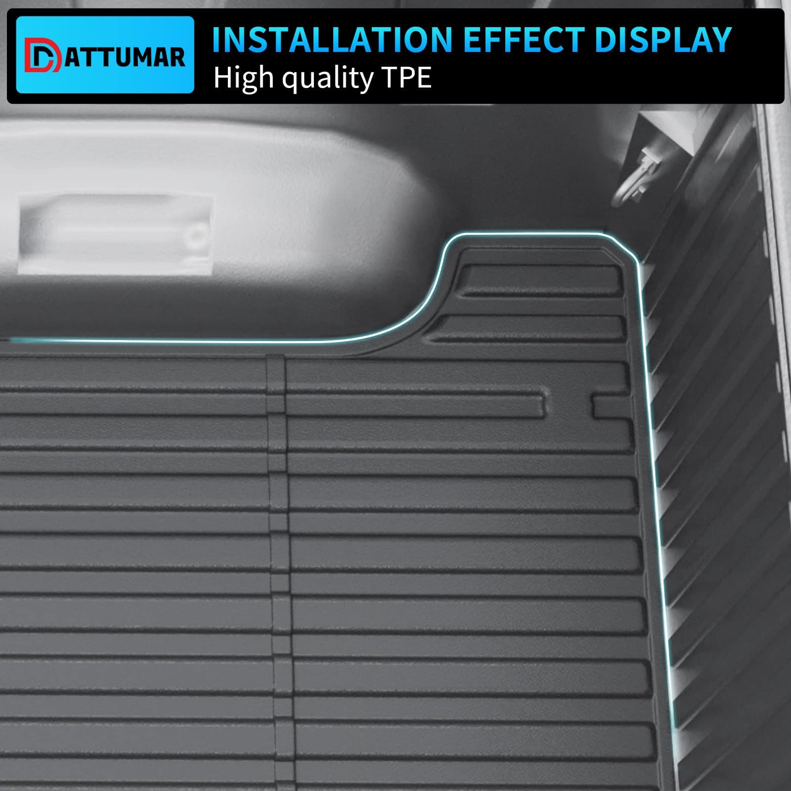 Tapete para cama de camioneta y tapete de portón trasero - Imagen 8