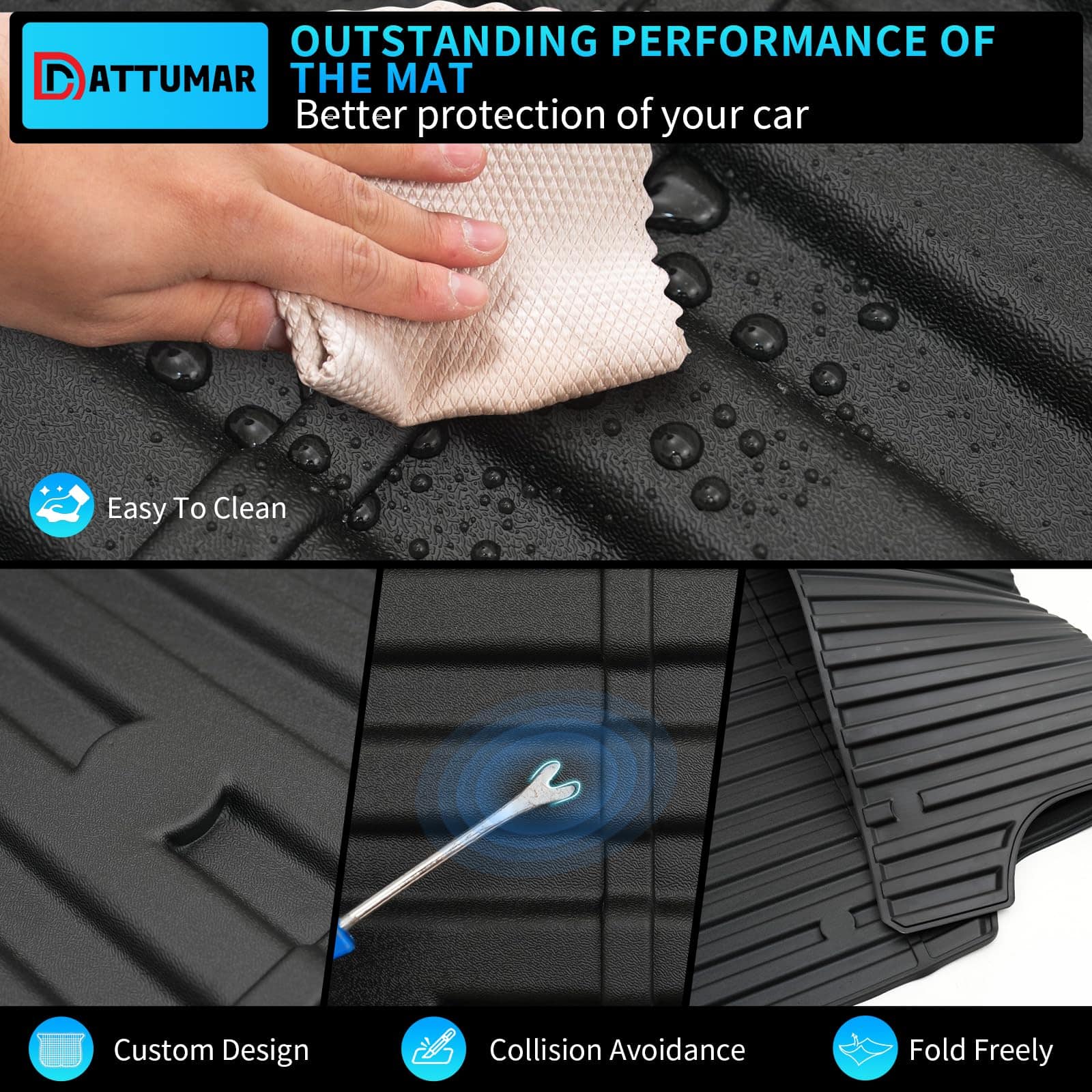 Tapete para cama de camioneta y tapete de portón trasero - Imagen 4