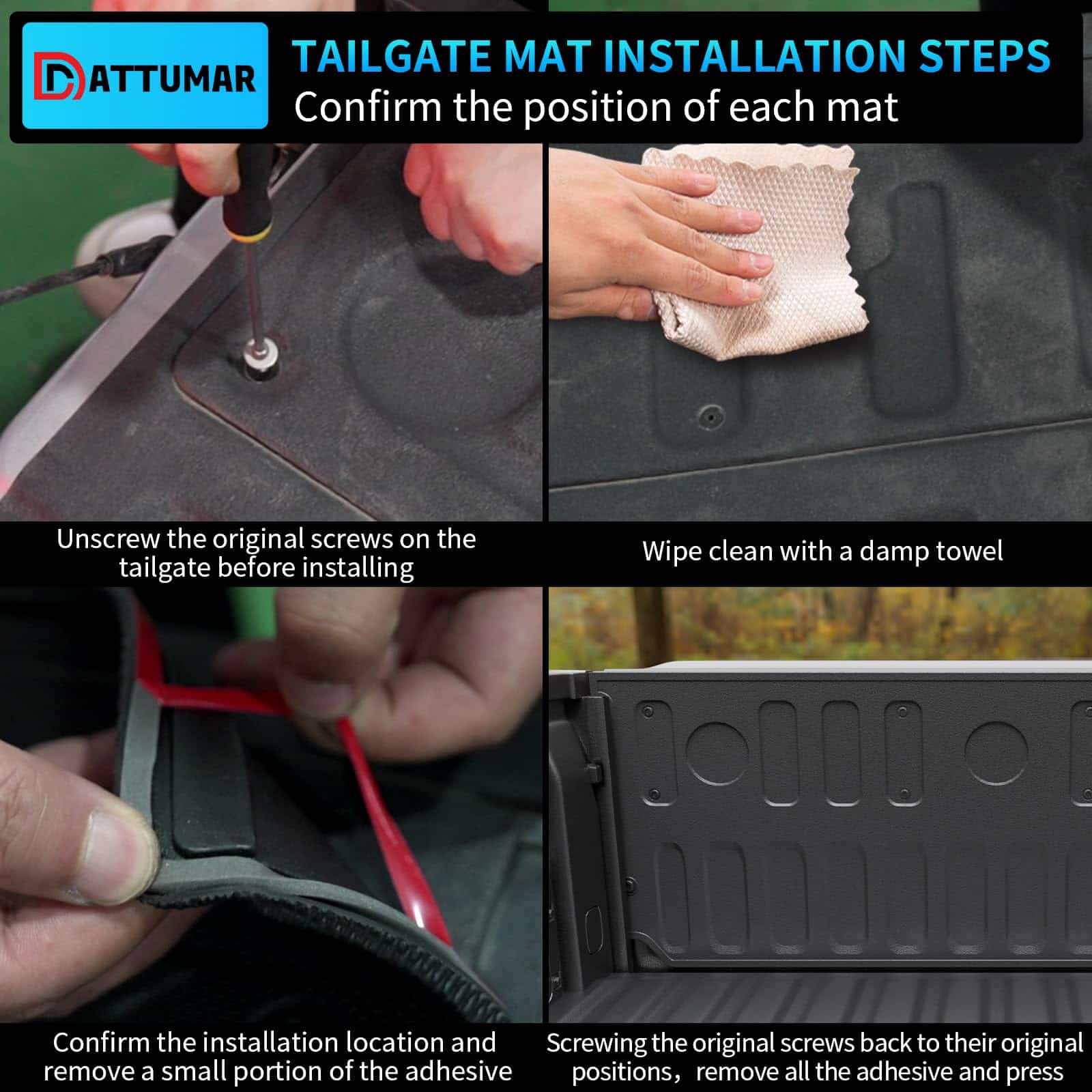 Tapete para cama de camioneta y tapete para portón trasero - Imagen 6