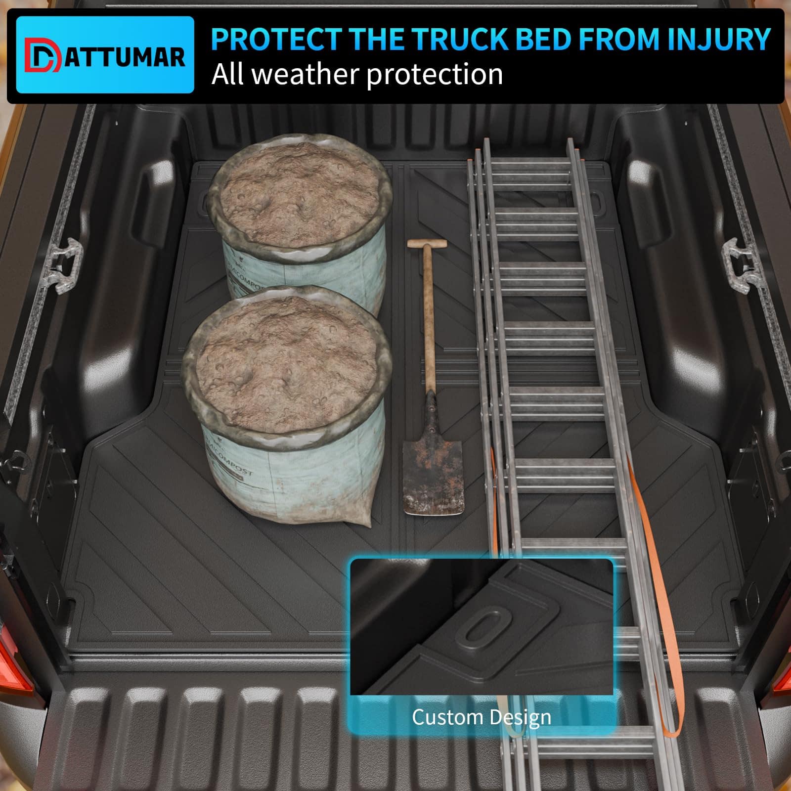 Tapete para cama de camioneta y tapete para portón trasero - Imagen 7